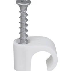 100 stk Tillex skrueclips rund, PH2, 14-18/40 mm, hvid