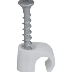 100 stk Tillex skrueclips rund, TX20, 10-14/33 mm, hvid