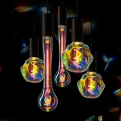 6 stk Unison Rainbow Drop E27 globepære, 1800K, 4W