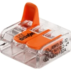 50 stk Wago fjedersamlemuffe, 3x4,0 mm²