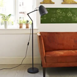 Superliving Dynamo gulvlampe, gråsort