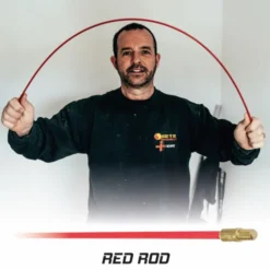 Super Rod søgestang, 1 meter, 5 stk, rød