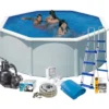 Swim & Fun komplet pool med tilbehør, Ø350x120 cm, hvid