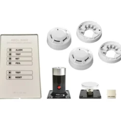 Teletec ABDL 5000 brandalarm pakke m/ detektor, magnet og afbryder
