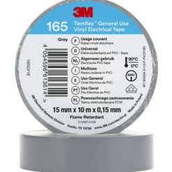 Temflex EL Vinyltape 165, 15mmx10m, grå