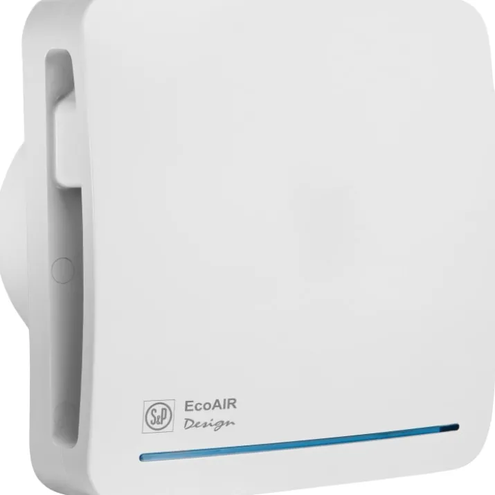 Thermex Ecoair badventilator, fugtstyring, timer, Ø100 mm, hvid