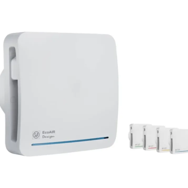 Thermex Ecoair badventilator, timer, Ø100 mm, hvid