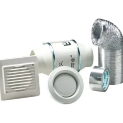 Thermex kanalventilator, TD 160/100 Kit, hvid