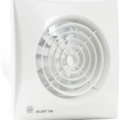 Thermex Silent 100CHRZ badventilator, fugtstyring, timer, Ø100 mm, hvid