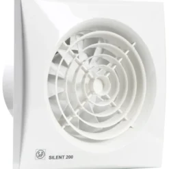 Thermex Silent 200CHRZ badventilator, fugtstyring, timer, Ø120 mm, hvid