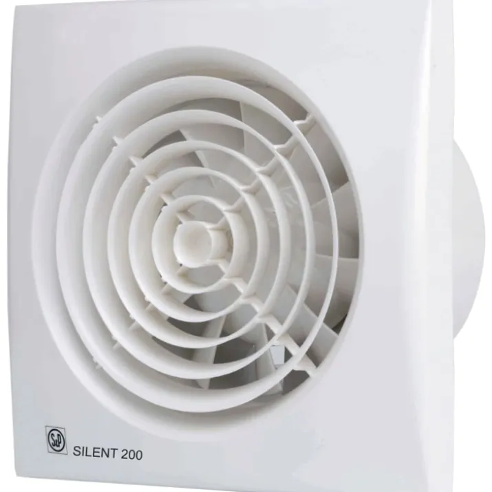 Thermex Silent 200CRZ badventilator, timer, Ø120 mm, hvid