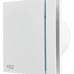 Thermex Silent 100 Design badventilator, fugtstyring, timer, Ø100 mm, hvid