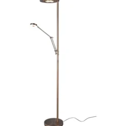 Trio Lighting Barrie gulvlampe, messing