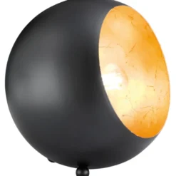 Trio Lighting Billy bordlampe, sort/guld