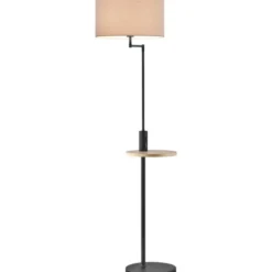Trio Lighting Claas gulvlampe, sort