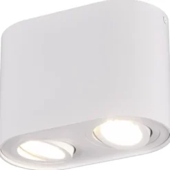 Trio Lighting Cookie påbygningsspot, 2 spots, hvid