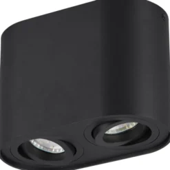 Trio Lighting Cookie påbygningsspot, 2 spots, sort