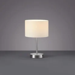 Trio Lighting Hotel bordlampe, hvid, 20 cm