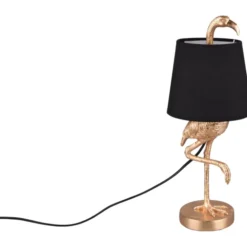 Trio Lighting Lola bordlampe, sort/guld
