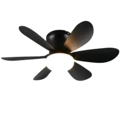 Trio Lighting Lund loftventilator med lys, sort