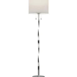 Trio Lighting Nandor gulvlampe, stål