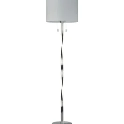Trio Lighting Nandor gulvlampe, stål