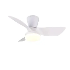 Trio Lighting Randers loftventilator med lys, hvid
