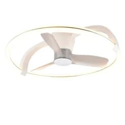 Trio Lighting Stockholm loftventilator med lys, hvid