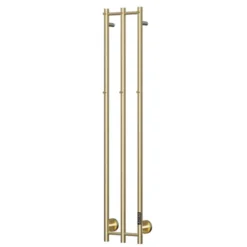 TVS Plus 3 håndklædetørrer, el, 28x150 cm, børstet guld