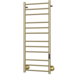 TVS Plus 12L håndklædetørrer, el, 50x116 cm, børstet guld