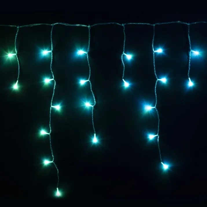 Twinkly istapper udendørs lyskæde, 190 farvede + hvide lys, 5 meter
