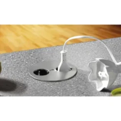 Twist Schuko stikkontakt for indbygning med dobbeltudtag