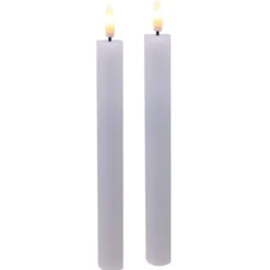 Veli Line LED kronelys, batteri, hvid