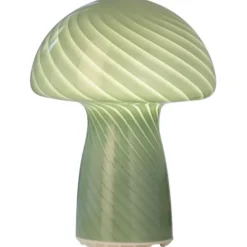Veli Line Mushroom genopladelig bordlampe, grøn