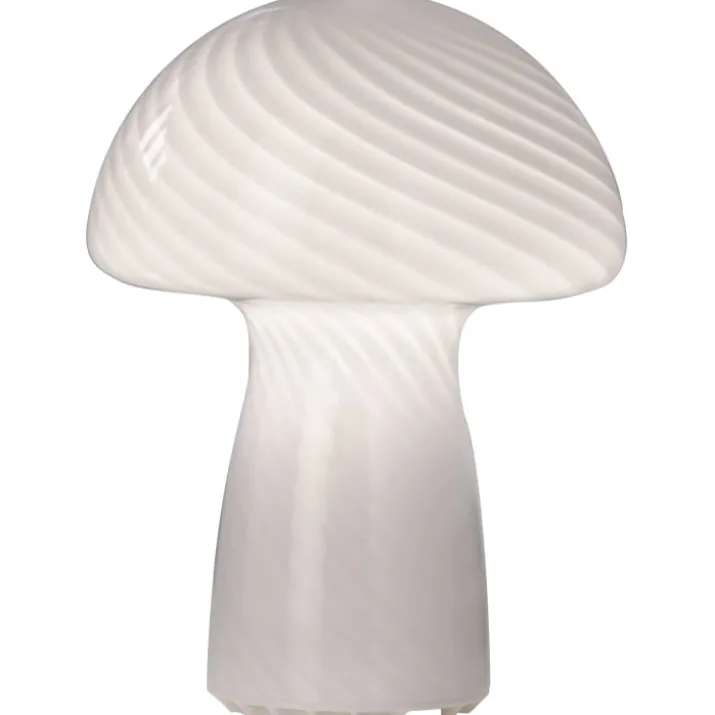 Veli Line Mushroom genopladelig bordlampe, hvid