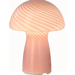 Veli Line Mushroom genopladelig bordlampe, lyserød