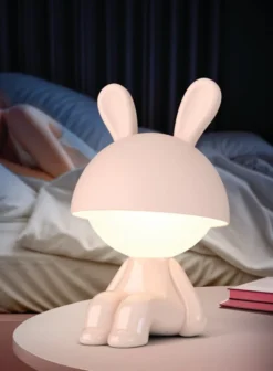 Veli Line Pink Bunny bordlampe