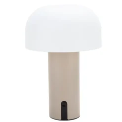 Veli Line Shape genopladelig bordlampe, beige