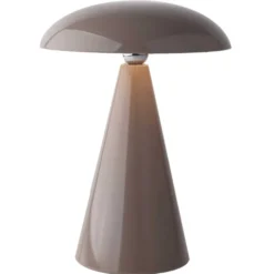 Veli Line Swing genopladelig bordlampe, brun