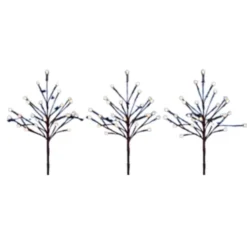 Veli Line udendørs træer med lys, 50 cm, 3-pak