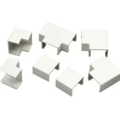 Vinkelsæt for kabelkanal, hvid, 16x10 mm