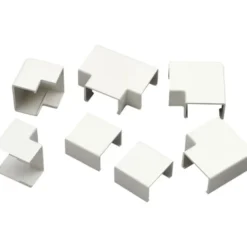 Vinkelsæt for kabelkanal, hvid, 16x16 mm