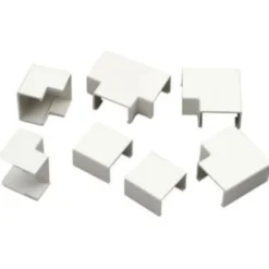 Vinkelsæt for kabelkanal, hvid, 25x16 mm