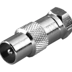 Vivanco f-stik adapter til han-stik