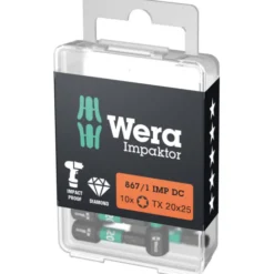 Wera 867/1 Impaktor Torx bit, TX20, 10 stk.