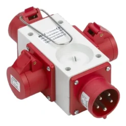Wexim CEE kompaktforgrener, 3 udgange, 32A, 400V