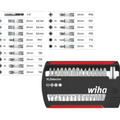 Wiha LK/PH/PZ/TORX bitssæt 25mm XL, 31 dele