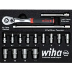 Wiha 1/4" topnøglesæt - 16dele
