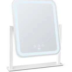 Wilfa EC Glowing MI4W-D25 makeup spejl med lys, 28,5x36 cm, hvid