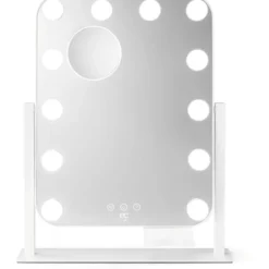 Wilfa EC Shine MI3W-D29 makeup spejl med lys, 35x43,8 cm, hvid